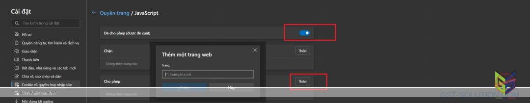 Cách Tắt Javascript Trên Edge
